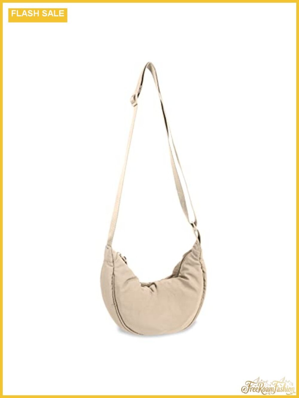 Nylon Crescent Crossbody Bag Women Small Travel Sling Hobo Purse